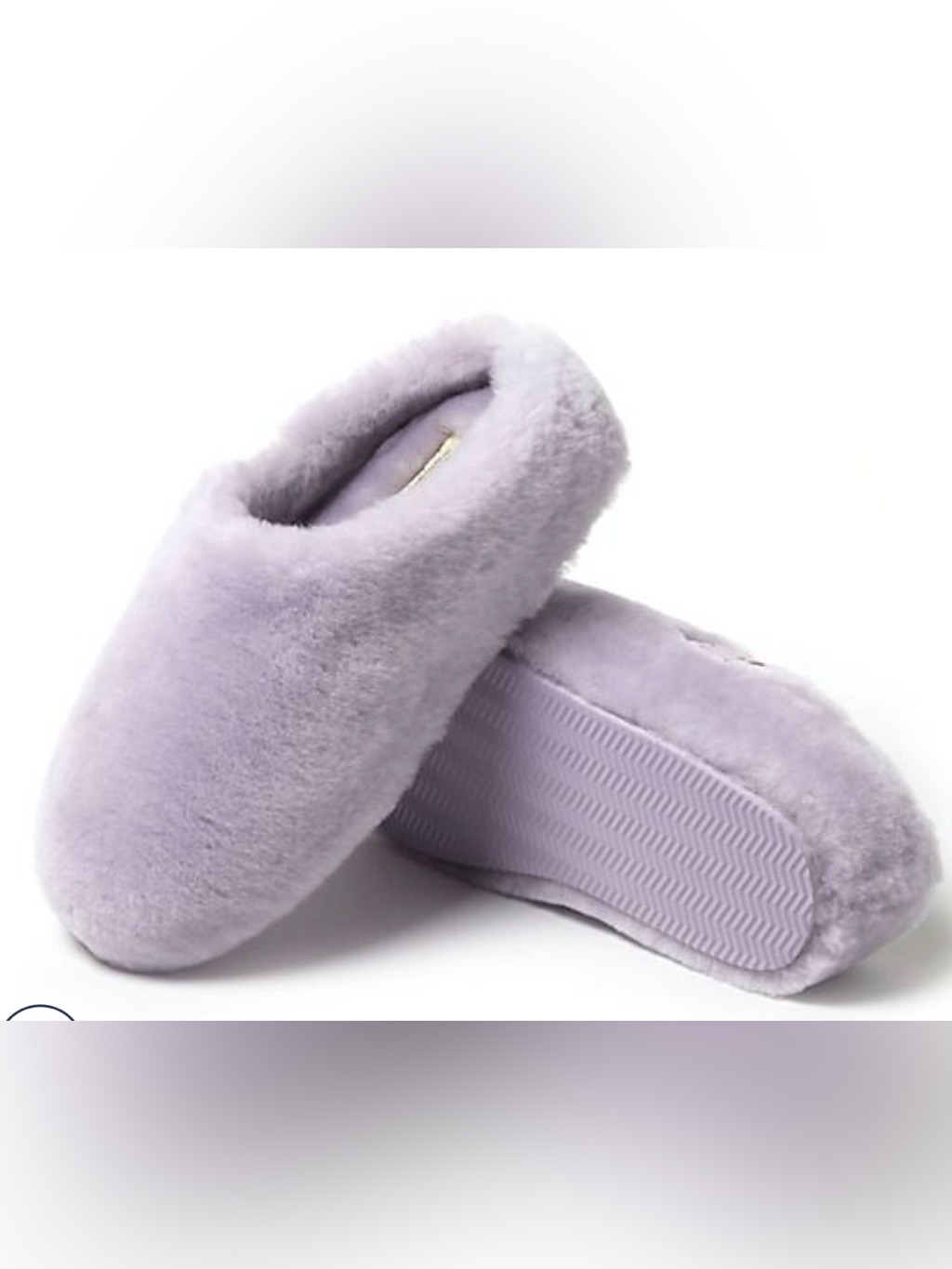 Nwot Fireside Plush Women's Slippers In Light Lavender Size 9
